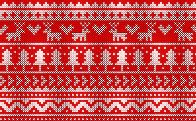 Knitted Christmas pattern.