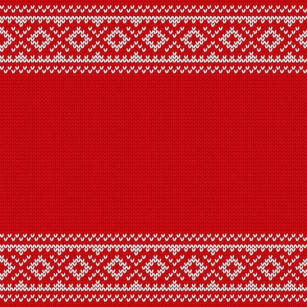 Knitting Christmas seamless pattern. Knitted texture.  illustration.