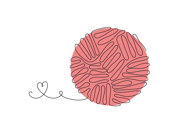 Knitting logo line art2