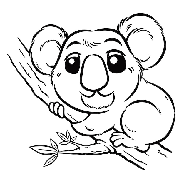 Koala Bear - Coloring book for kids