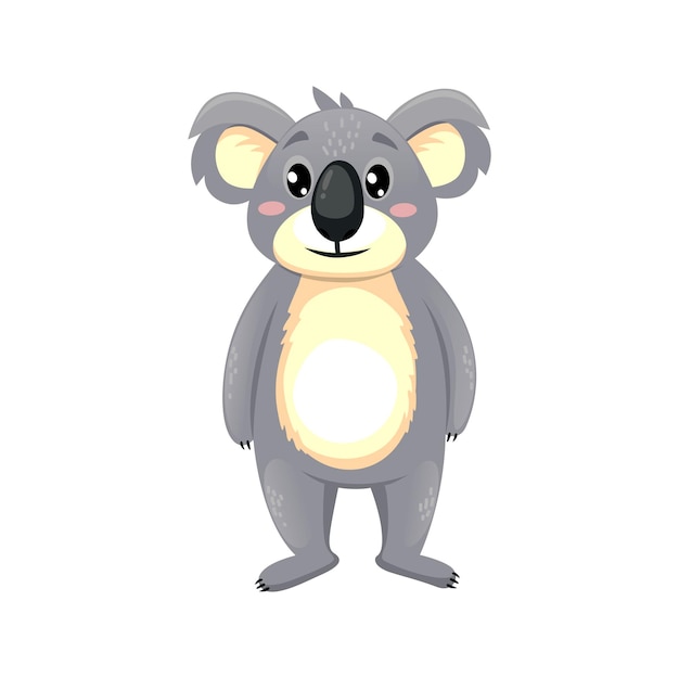 Koala bear cute character funny fluffy personage