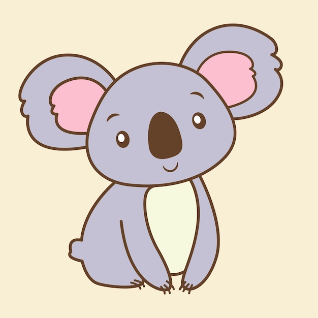 Koala Flat Design Clipart