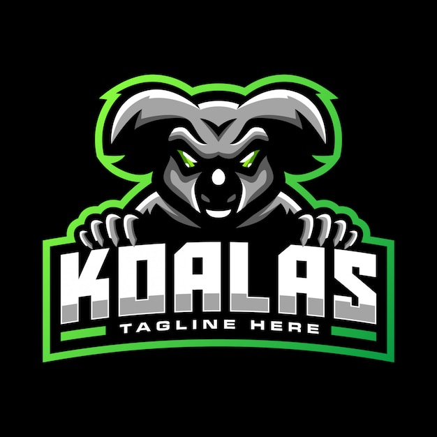 koala mascot logo template