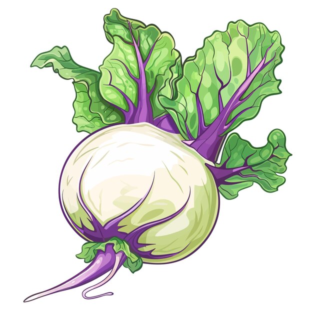 Vector kohlrabi