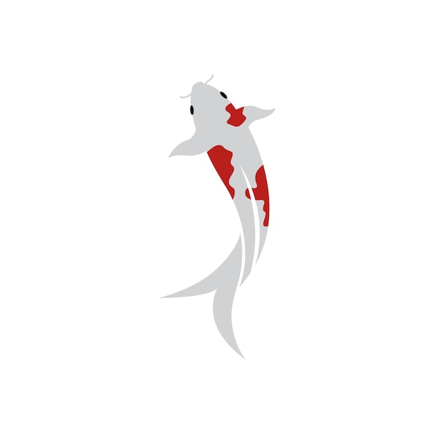 Koi fish logo vector icon