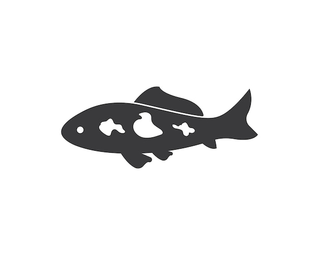 Koi fish logo vector