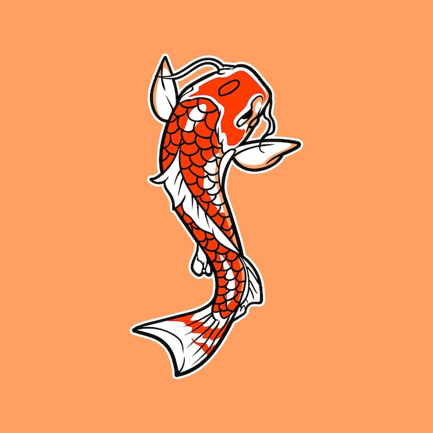 koi fish vector illustration