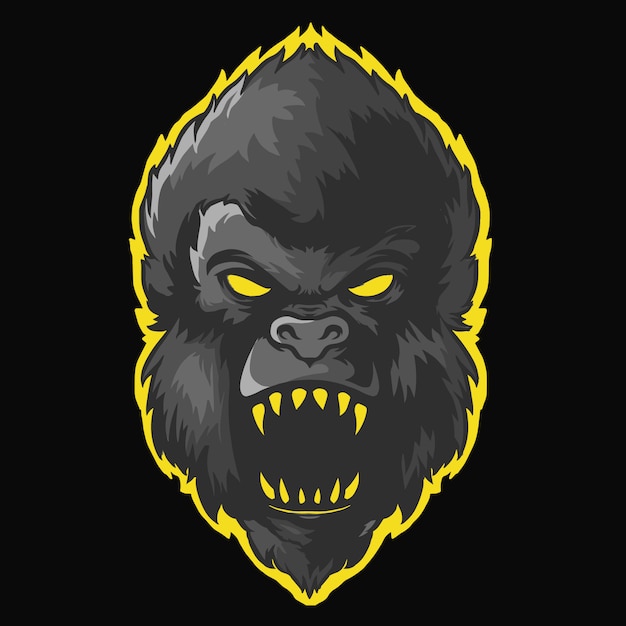 kong head logo mascot