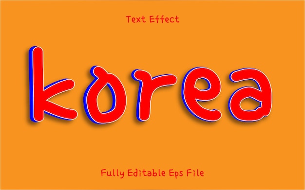 KOREAAN 3D TEXT EFFECT