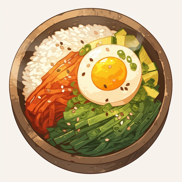 Korean Bibimbap and Mixed Rice