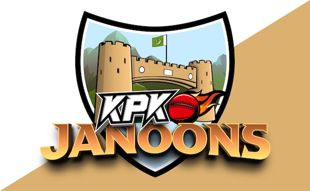 KPK JANOONS cricket tournament mascot logo