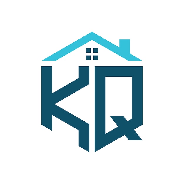 KQ House Logo Design Template Letter KQ Logo for Real Estate Construction or any House Related Business