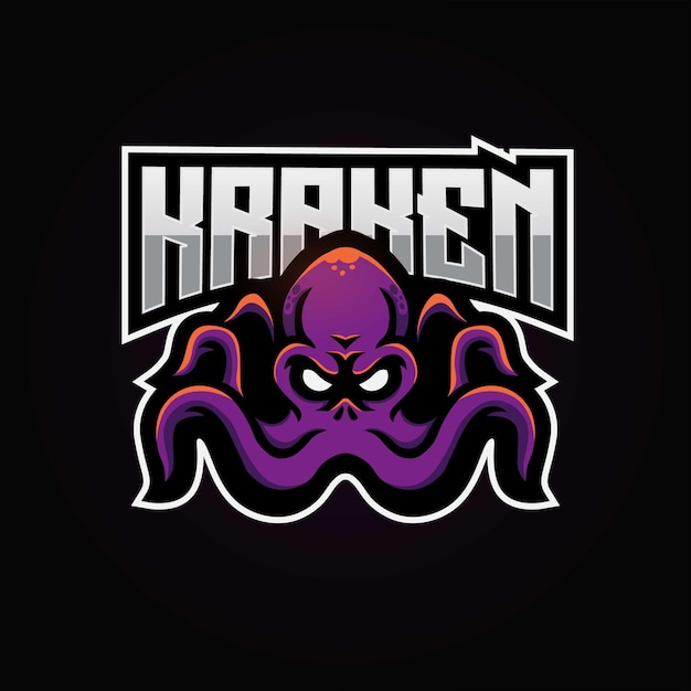 Kraken mascot esport logo