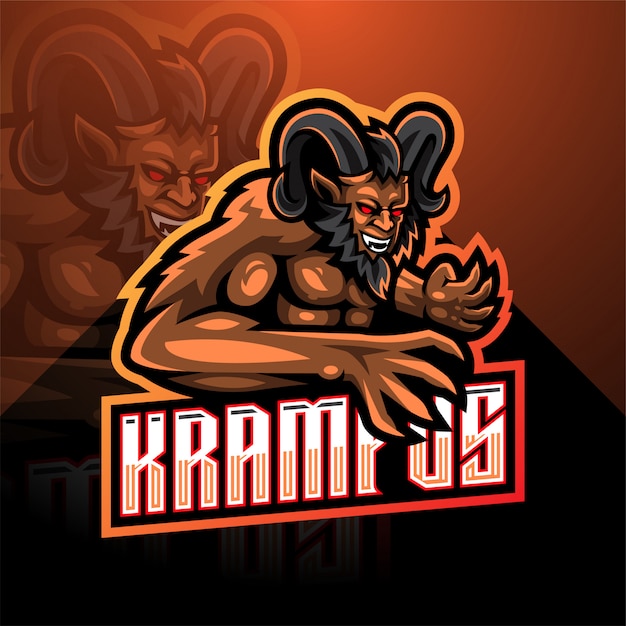 Krampus esport mascot logo template