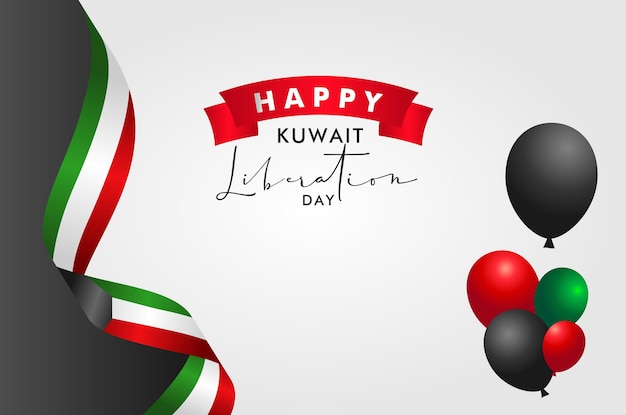 Kuwait Liberation Day Design Background Elegant