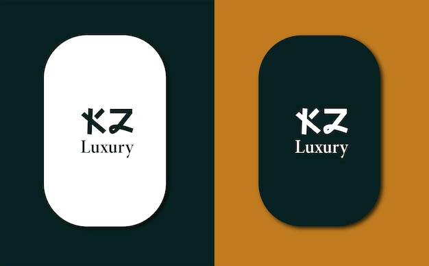 KZ Logo design vector in Chinese letters