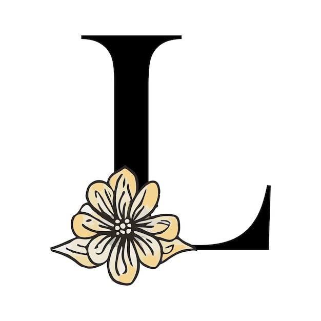 L flower letter