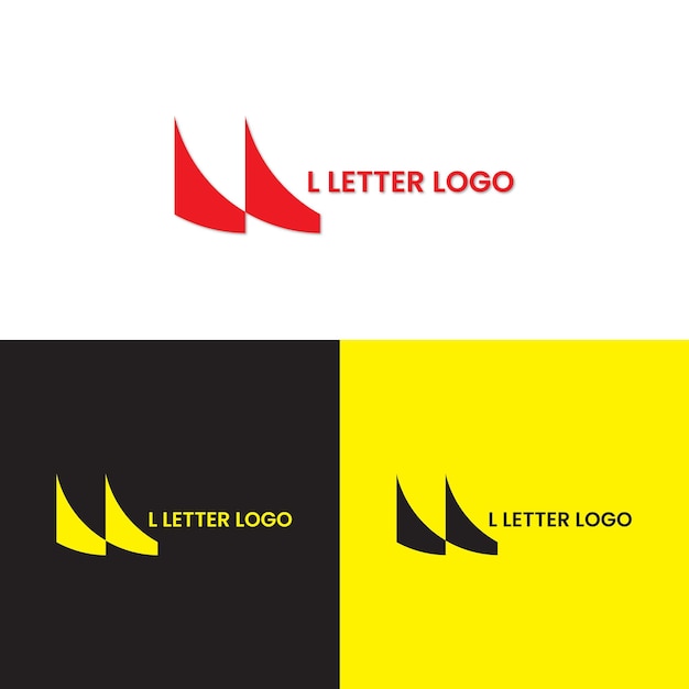 L LETTER LOGO DESIGN TEMPLATE