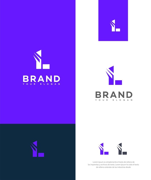 L Letter Logo Icon Brand Identity Sign L Letter Symbol Template