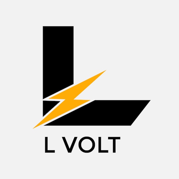 L volt Abstract L letter modern initial Tech logo design