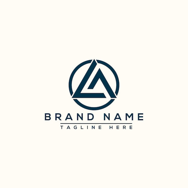 LA Logo Design Template Vector Graphic Branding Element