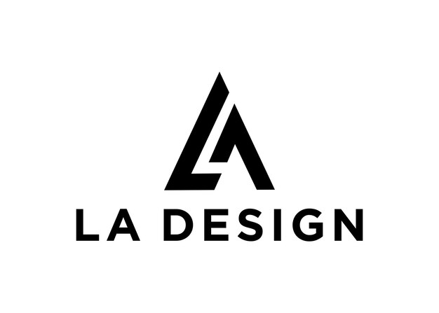 Vector la logo design vector illustration