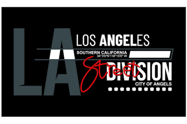 LA Los angeles Vintage typography design in vector illustration tshirt clothing and other uses