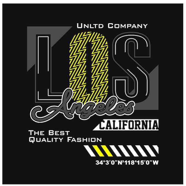 LA Los angeles Vintage typography design in vector illustration tshirt clothing and other uses