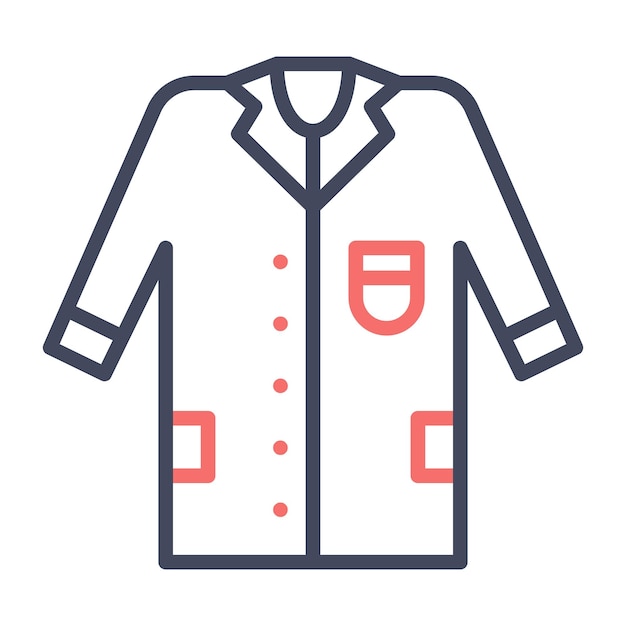 Lab Coat Vector Illustration Style