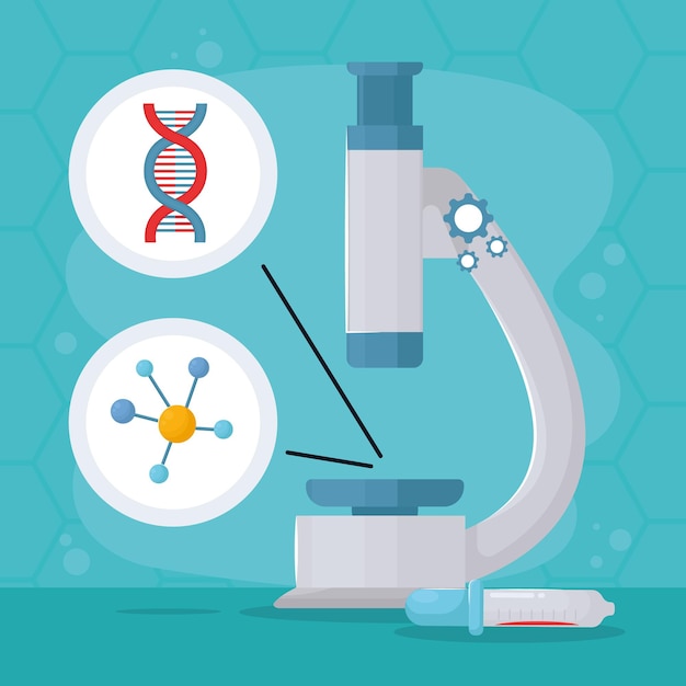 Lab design with microscope