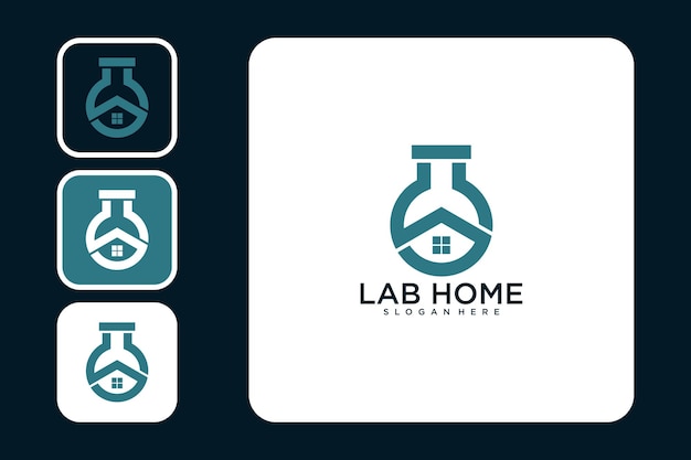 lab home modern logo design