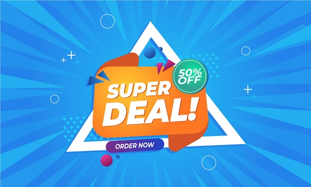 Label super sale vector background