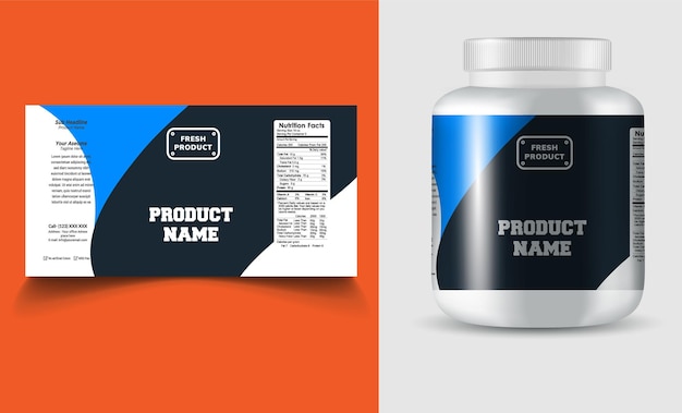 label template supplement vitamin label bottle label packaging