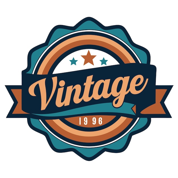 Labels in Retro vintage style vector design white background