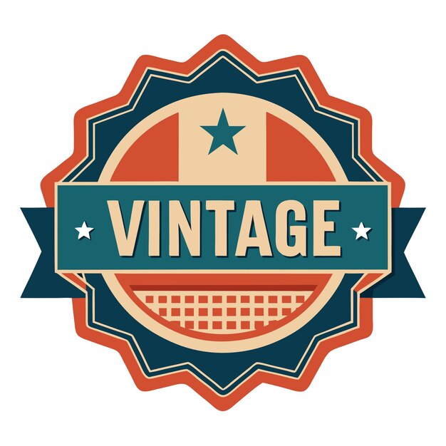 Labels in Retro vintage style vector design white background