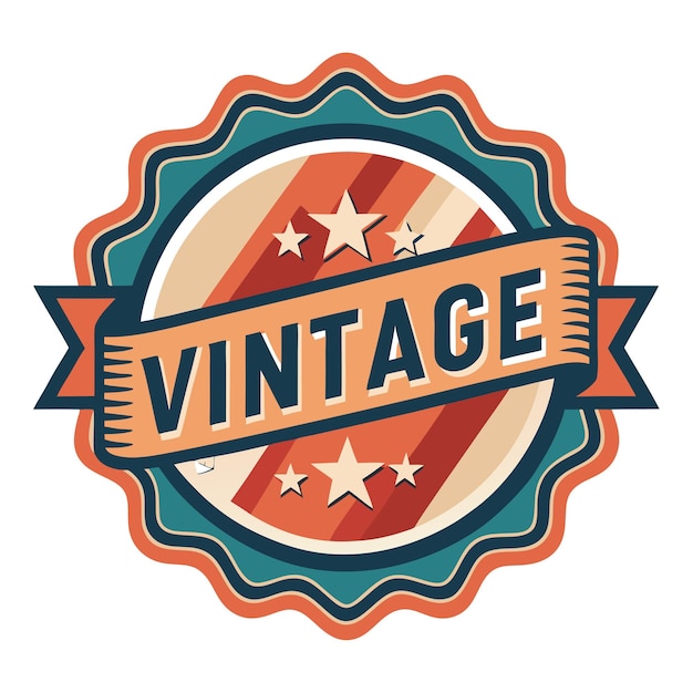 Labels in Retro vintage style vector design white background