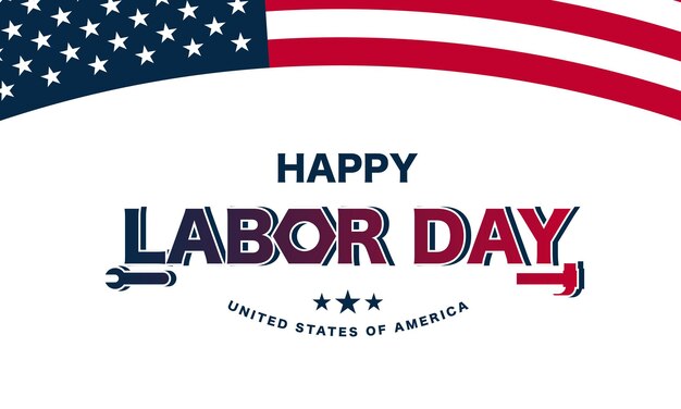 Vector labor day background design