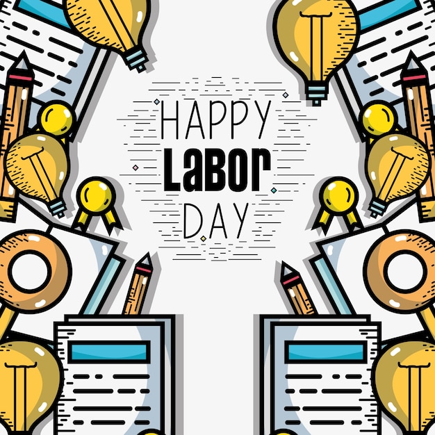 Labor day celebration and patriotism holiday 