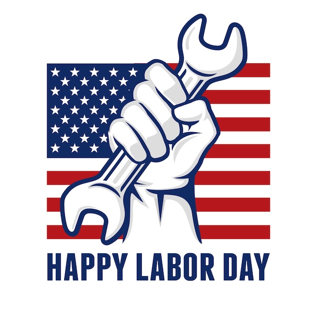 Labor Day Logo Background Banner Vector