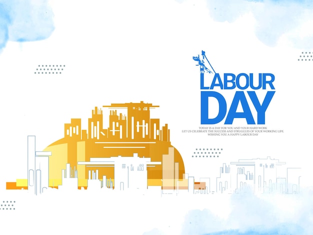 Labor Day Posterbanner illustration sketch With A Group Of People Of Different Occupations With abs