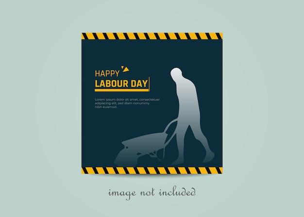 Labor Day sale promotion advertising poster banner template