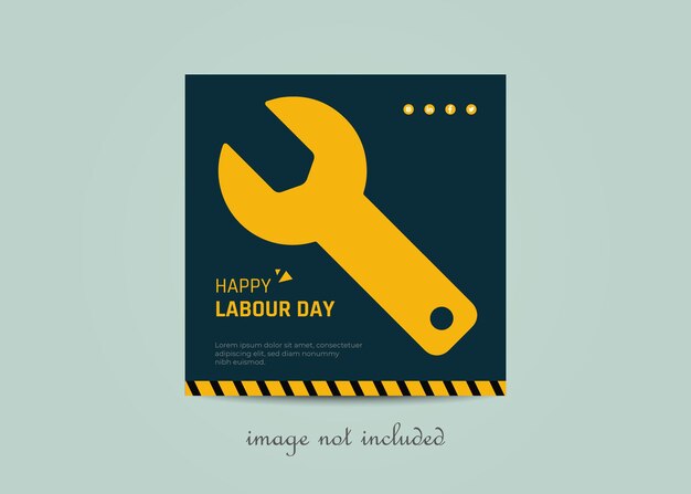 Labor Day sale promotion advertising poster banner template