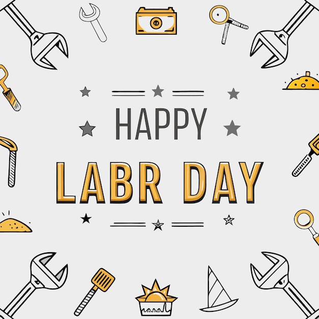 Vector labor day social media posts