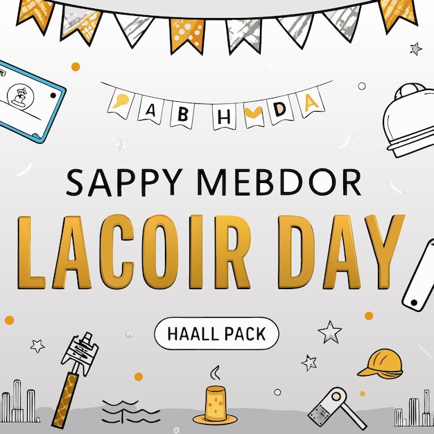 Vector labor day social media posts