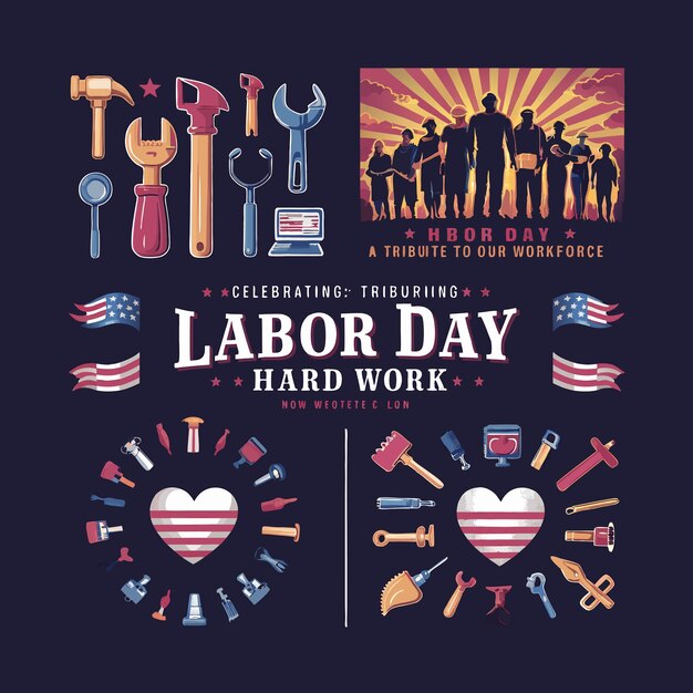 Vector labor day svg bundle labor and delivery nurse usa labor day svg workers day svg happy lab