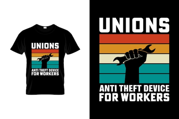 Labor day T-shirt Design or Labor day poster Design or Labor day illustration