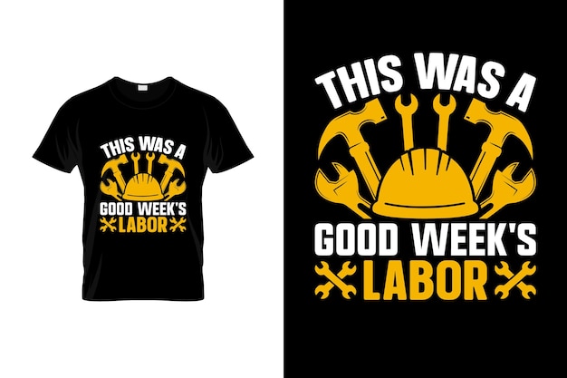 Labor day T-shirt Design or Labor day poster Design or Labor day illustration