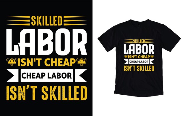 Vector labor day tshirt design happy labor day typography t shirt design