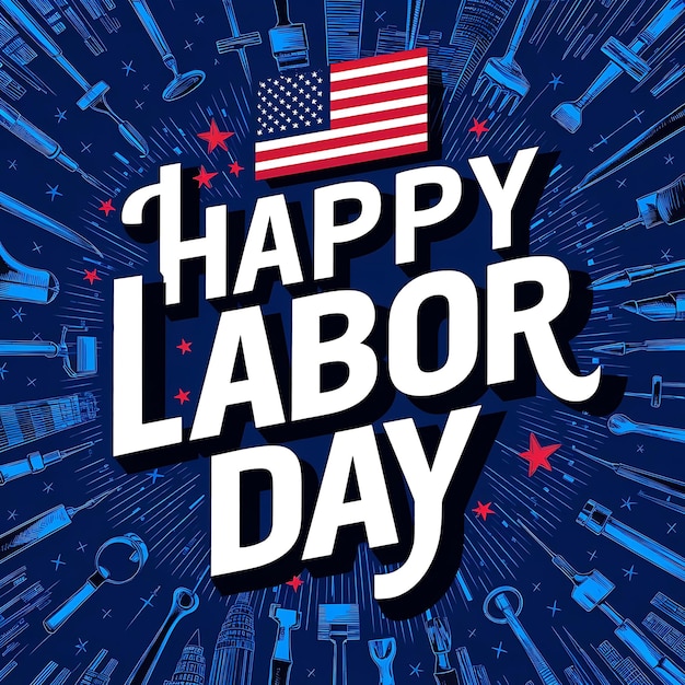 Labor Day Tshirt Design illustrator