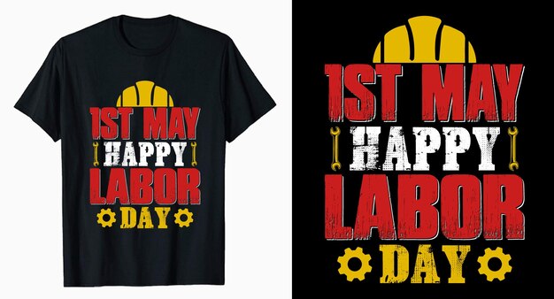 Labor day typography tshirt design